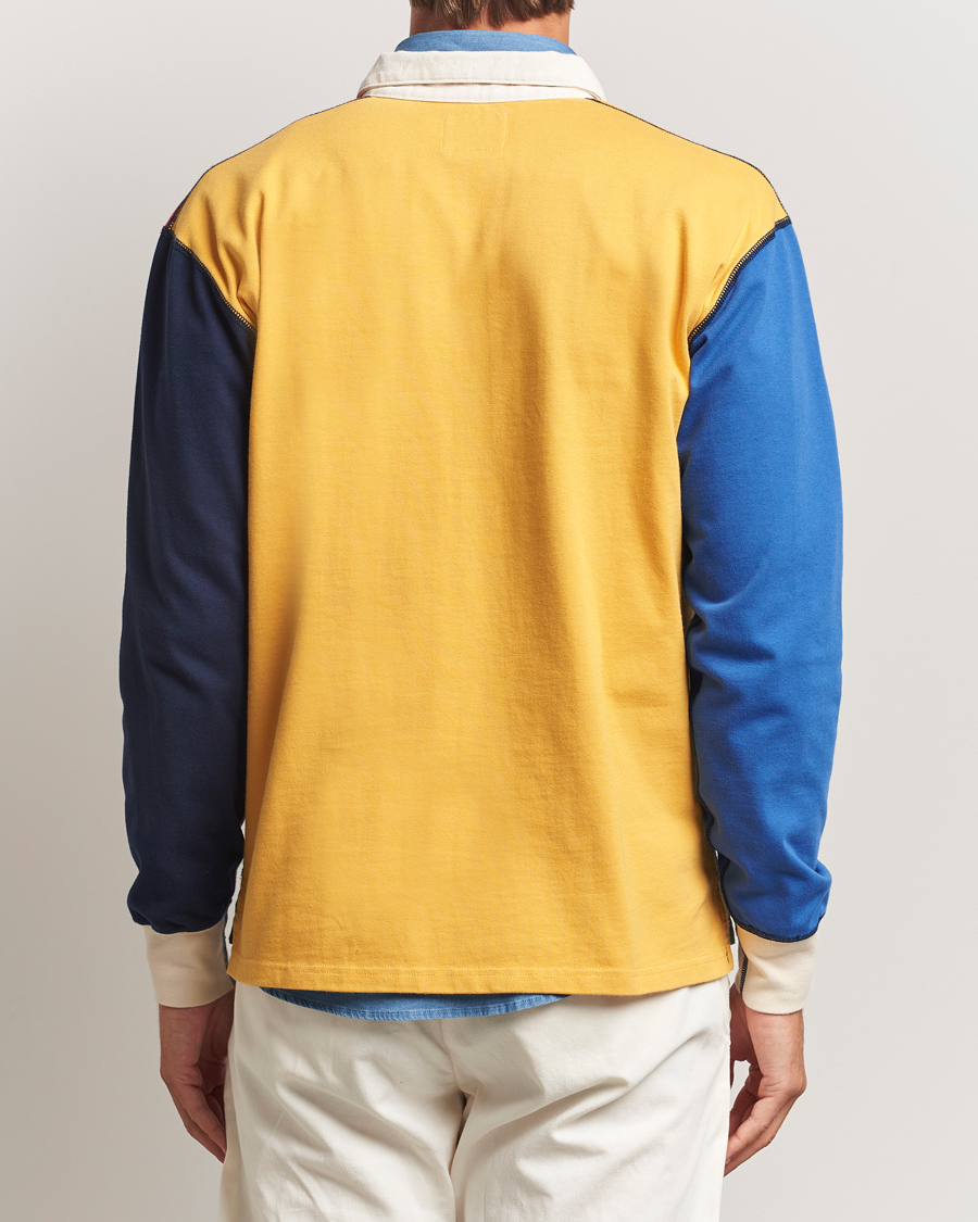 Men | Sweaters & Knitwear | Drake's | Paneled Rugby Shirt Multi