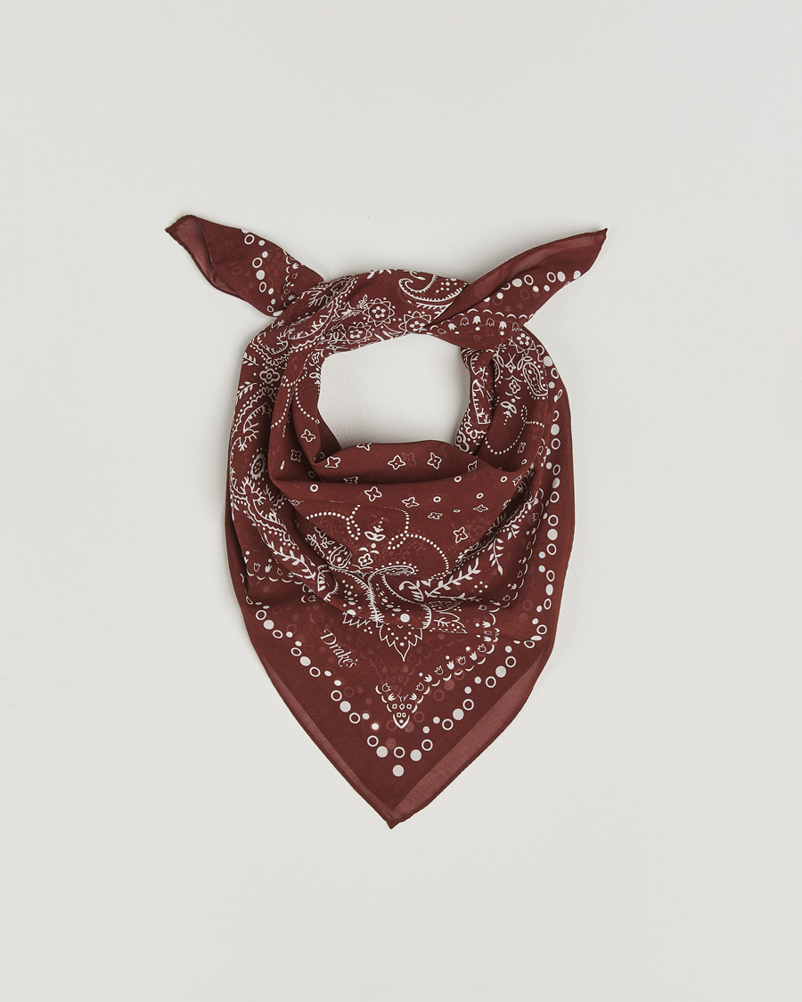 Men | Drake's Paisley Bandana Red | Drake's | Paisley Bandana Red