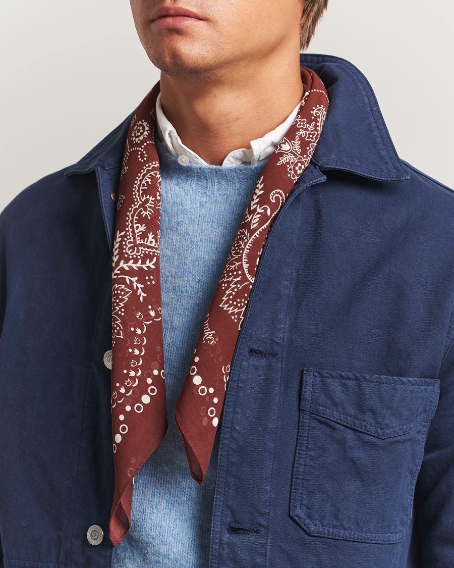 Men | Drake's Paisley Bandana Red | Drake's | Paisley Bandana Red