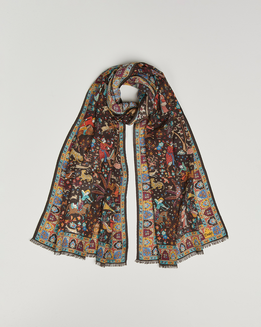 Drake's Mogul Garden Scarf Brown at CareOfCarl.com