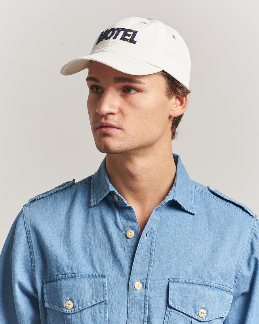 Men | Hats & Caps | Drake's | Motel Felt Baseball Cap Ecru