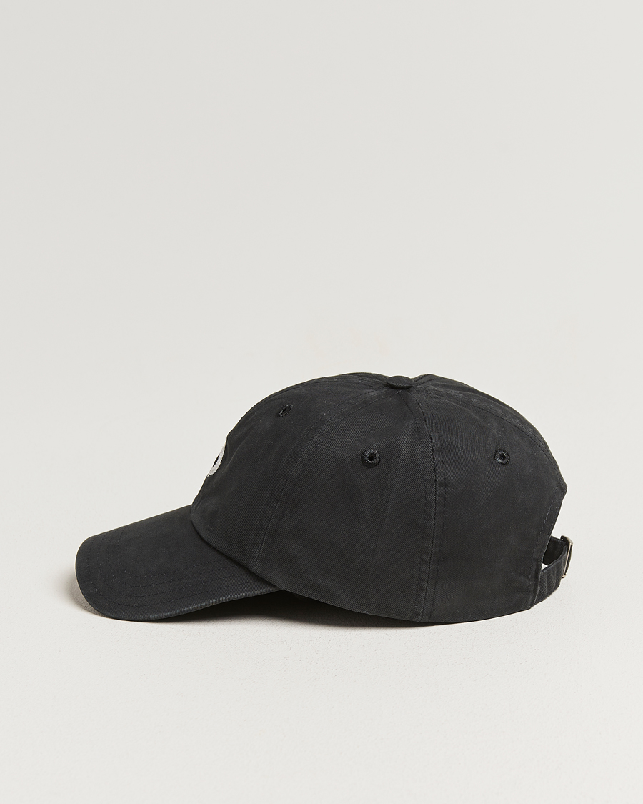 Men | Hats & Caps | Drake's | Horseshoe Chainstitch Cap Black