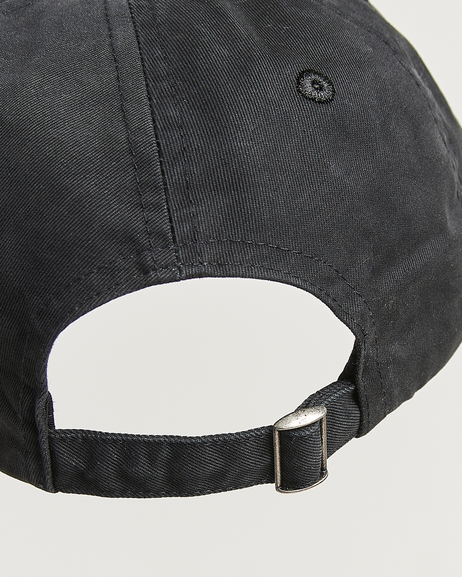 Men | Hats & Caps | Drake's | Horseshoe Chainstitch Cap Black