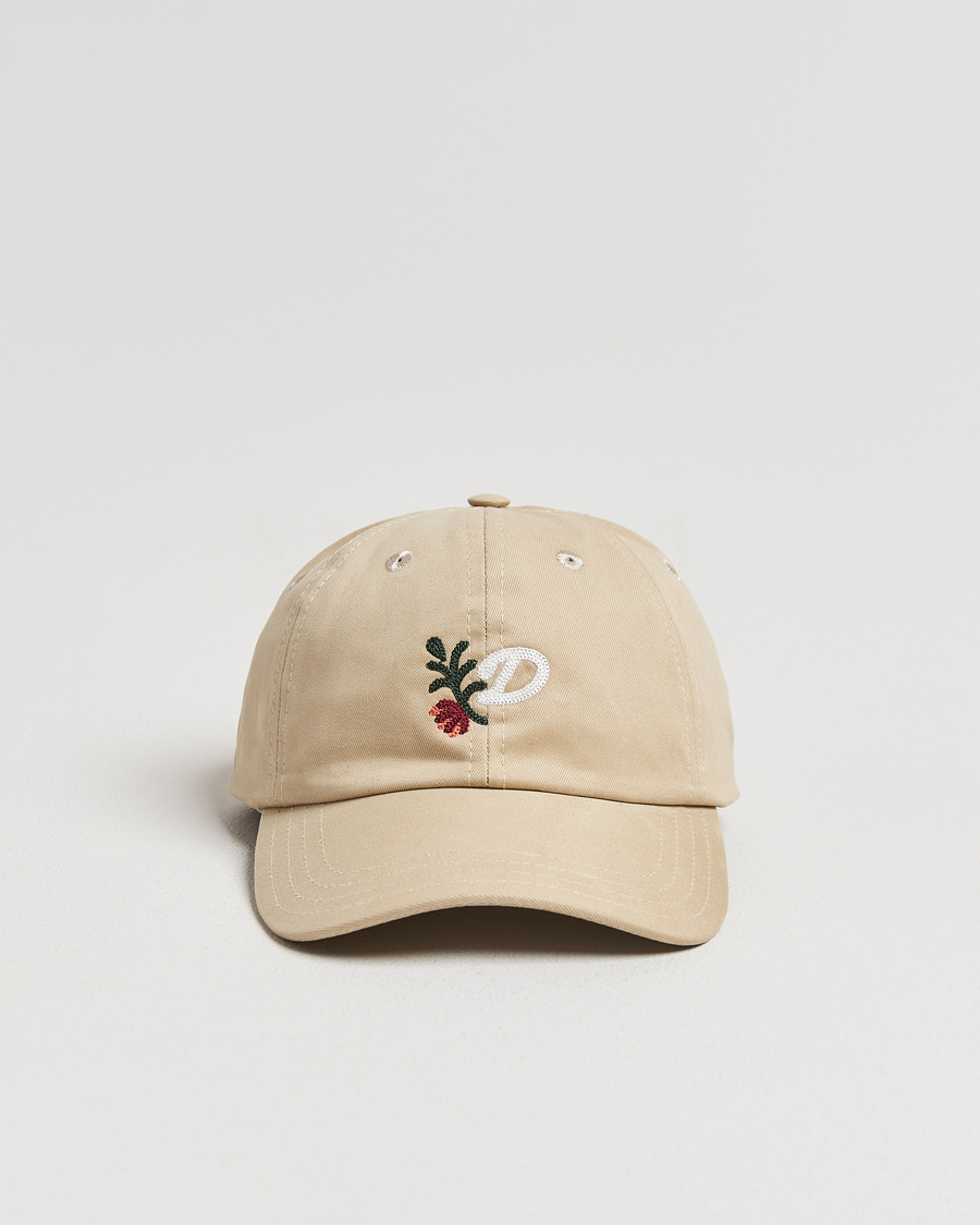 Men | Hats & Caps | Drake's | D Flower Baseball Cap Sand