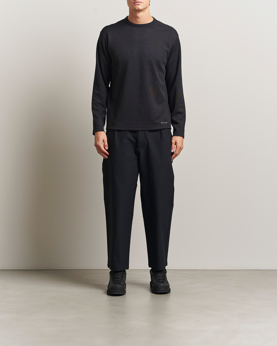 Men | Trousers | Goldwin | One Tuck Tapered Pants Black