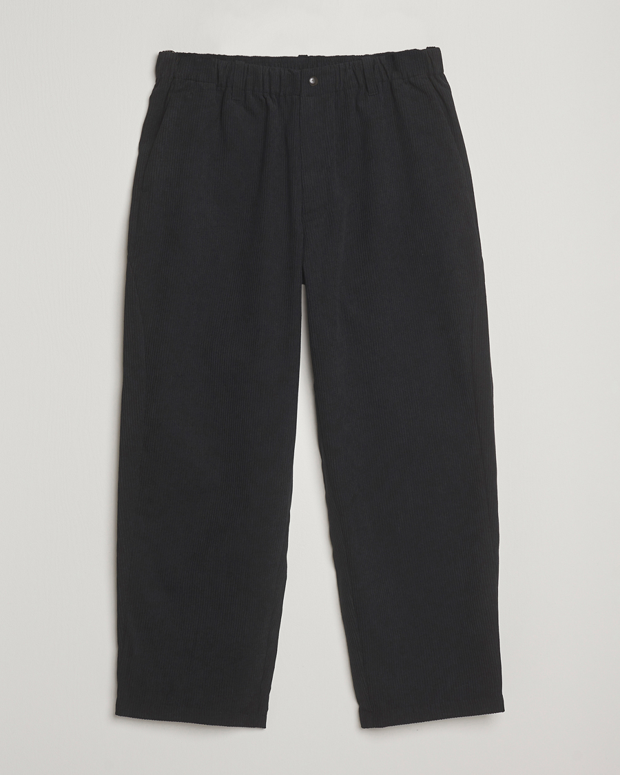 Men | Trousers | Goldwin | Wale Corduroy Straight Pants Black