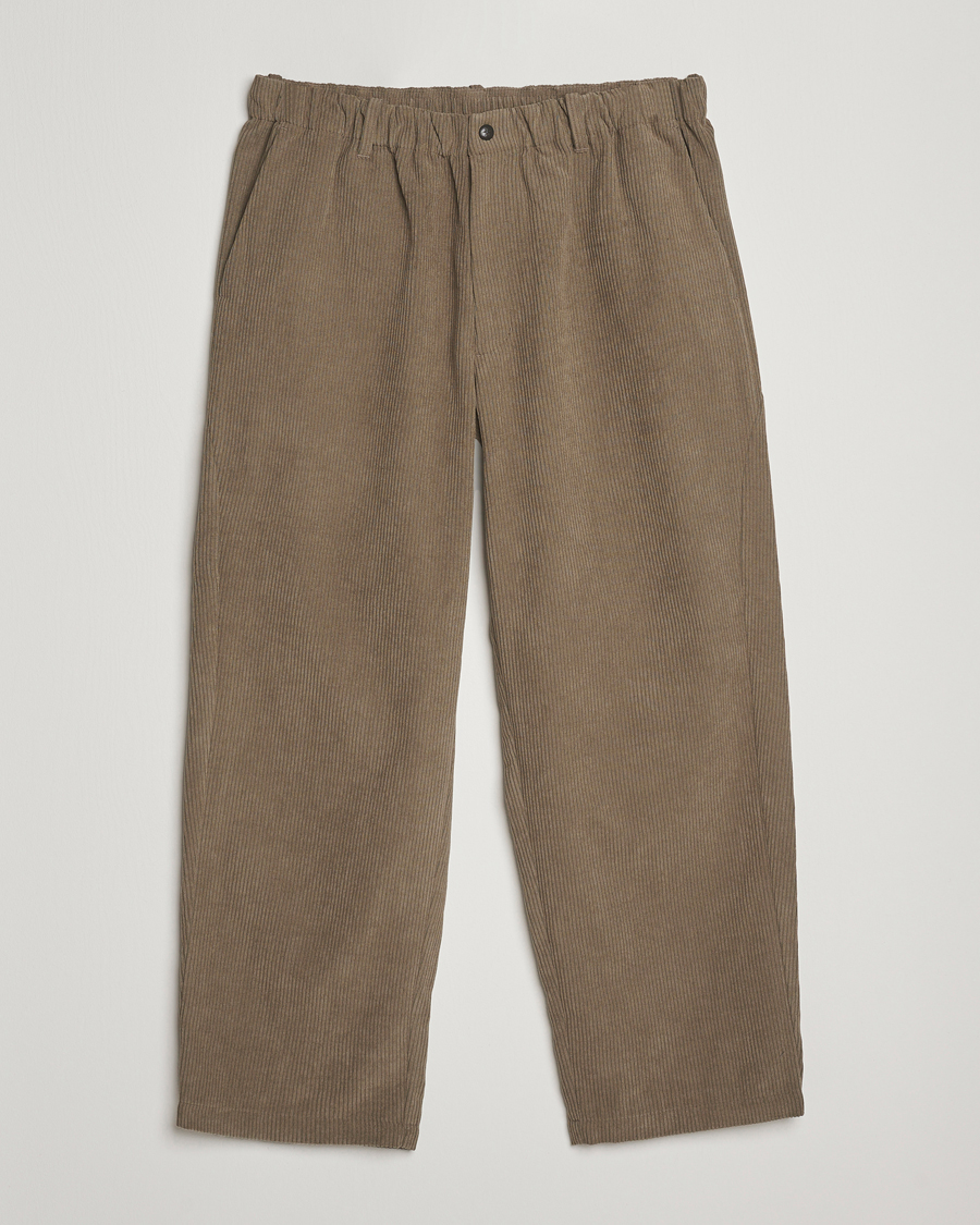 Goldwin Wale Corduroy Straight Pants Taupe at CareOfCarl.com