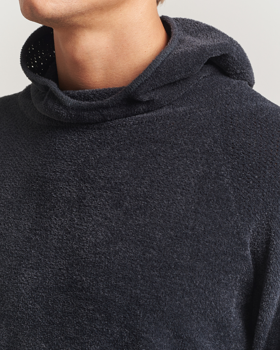 Goldwin Mesh Pile Hoodie Wolf Gray at CareOfCarl.com