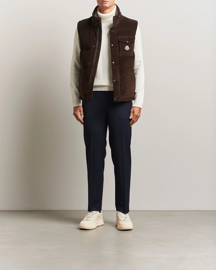 Men | Gilets | Moncler | Agen Corduroy Vest Brown