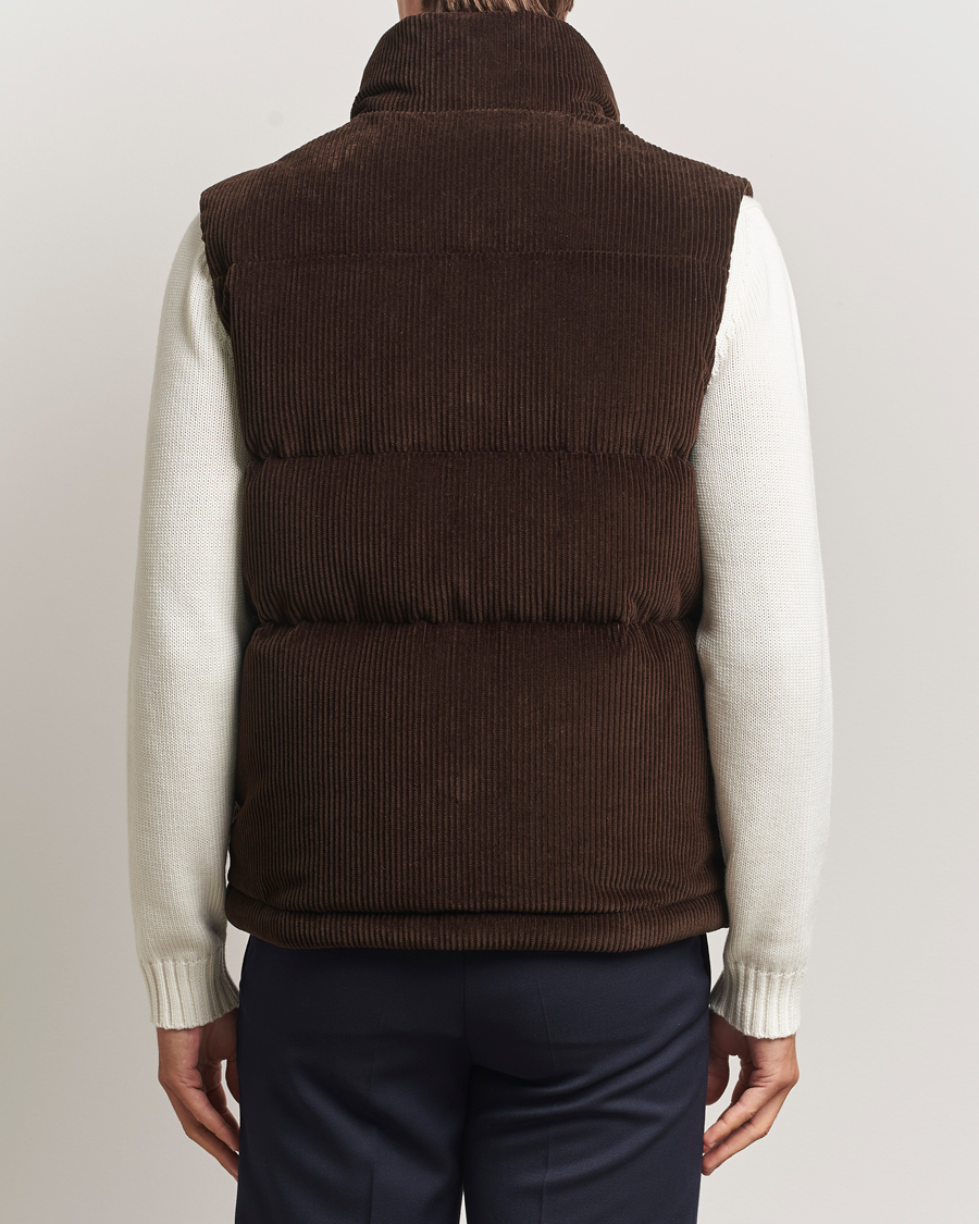 Men | Gilets | Moncler | Agen Corduroy Vest Brown