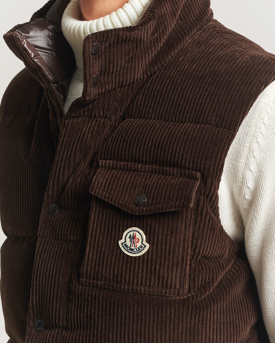 Men | Gilets | Moncler | Agen Corduroy Vest Brown