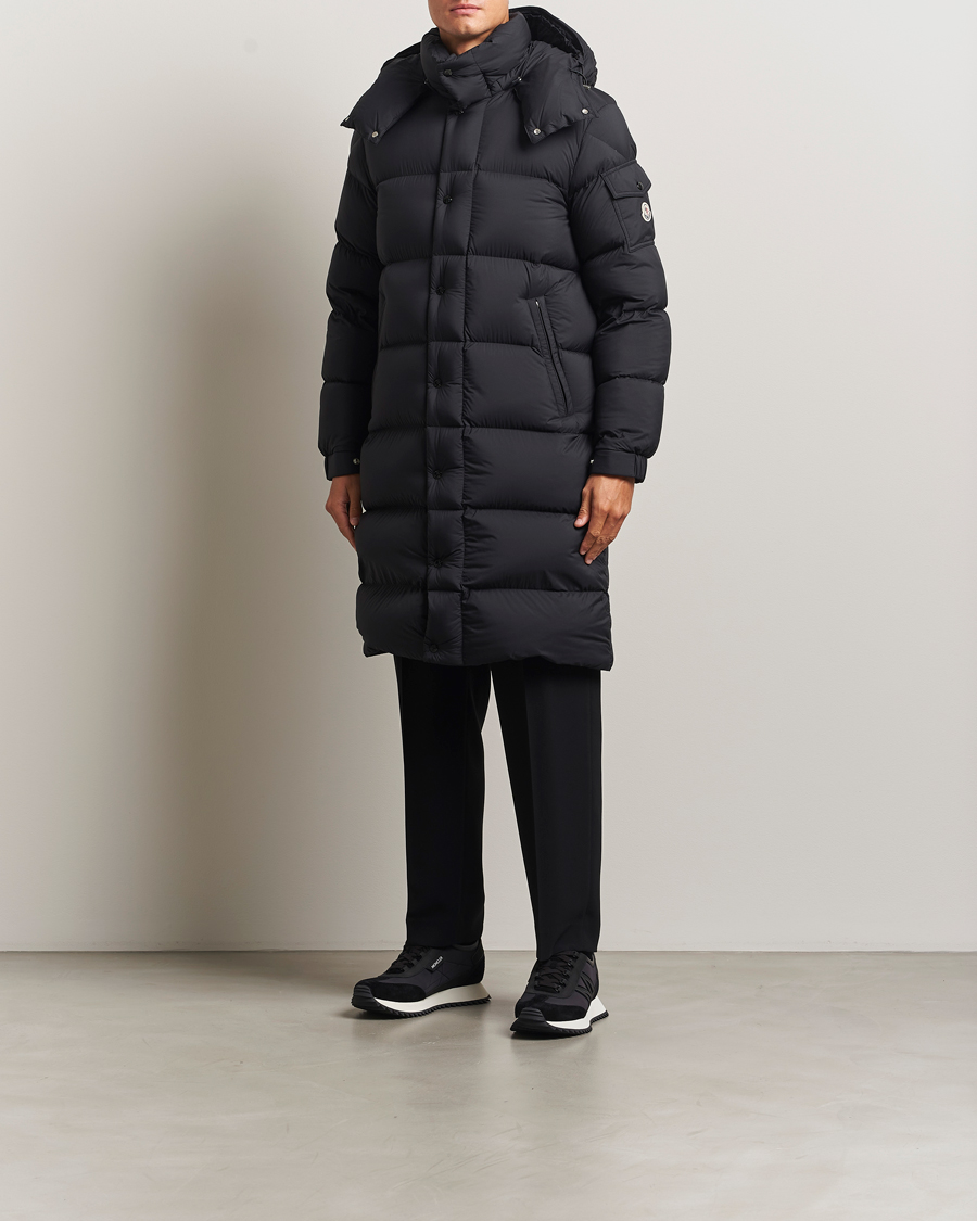 Moncler Hanoverian Long Down Parka Black at CareOfCarl.com