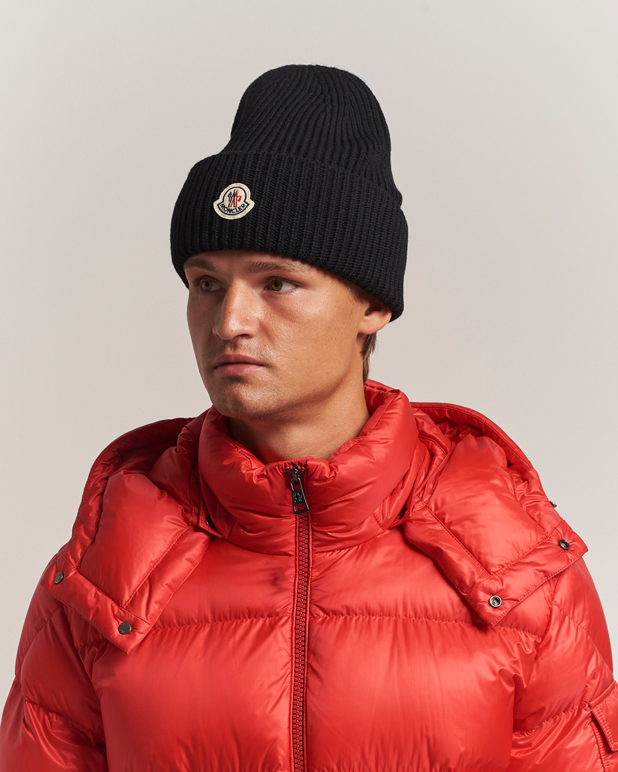 Men | Moncler Cashmere Beanie Black | Moncler | Cashmere Beanie Black