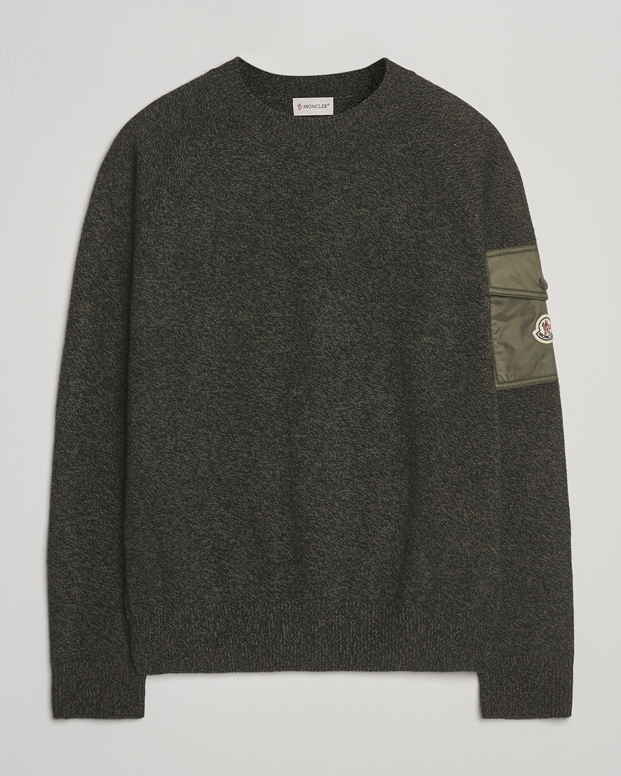 Men | Sweaters & Knitwear | Moncler | Wool Crew Neck Military