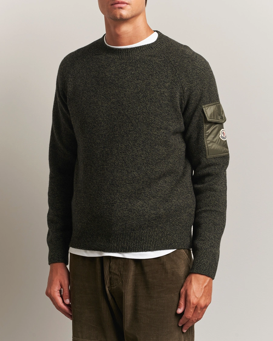 Men | Sweaters & Knitwear | Moncler | Wool Crew Neck Military