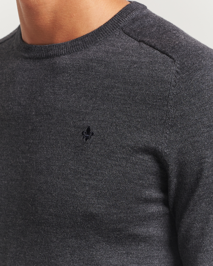 Men | Sweaters & Knitwear | Morris | Merino O-Neck Grey