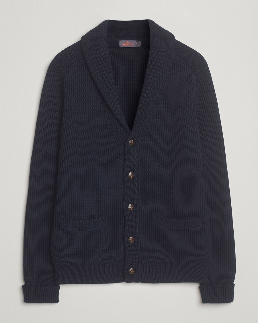 Men | Sweaters & Knitwear | Morris | Brayden Shawl Cardigan Navy