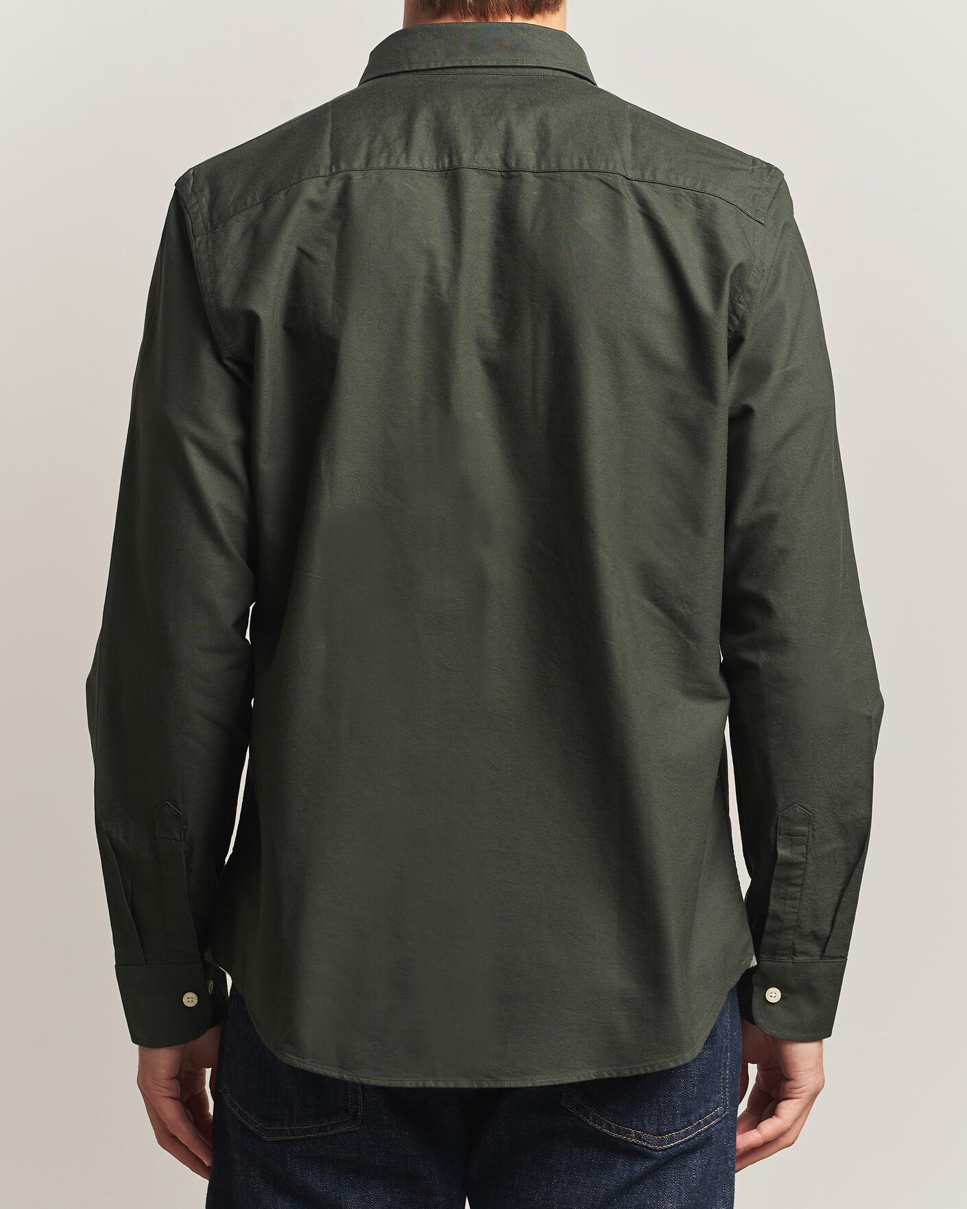 Men | Sweaters & Knitwear | Morris | Douglas Oxford Shirt Olive