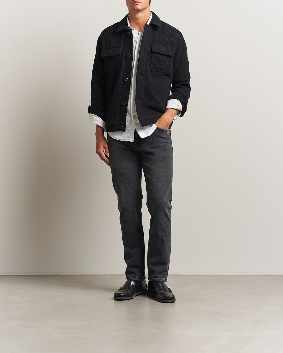 Men | Trousers | Jeanerica | TM005 Tapered Jeans Black Overdye