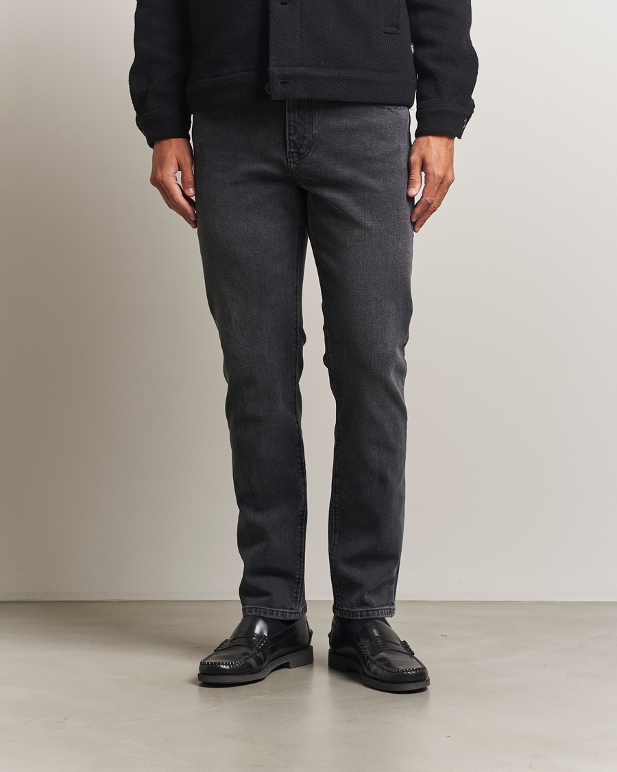Men | Trousers | Jeanerica | TM005 Tapered Jeans Black Overdye