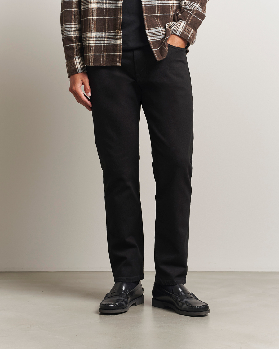 Men | Trousers | Jeanerica | TM005 Tapered Jeans Rinse Stay Black