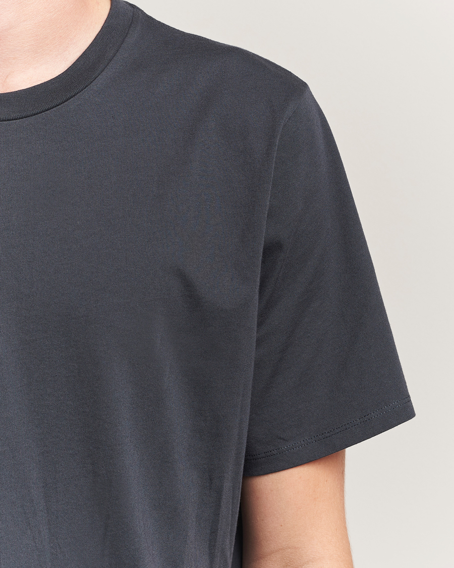 Men | T-Shirts | Jeanerica | Delon Crew Neck T-Shirt Blue Grey