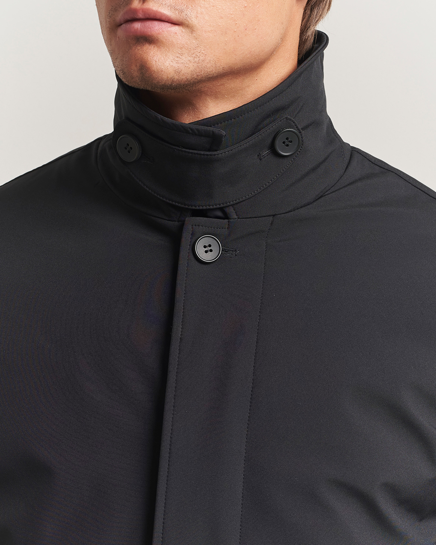 Men | Coats & Jackets | KnowledgeCotton Apparel | Climateshell Padded Carcoat Black