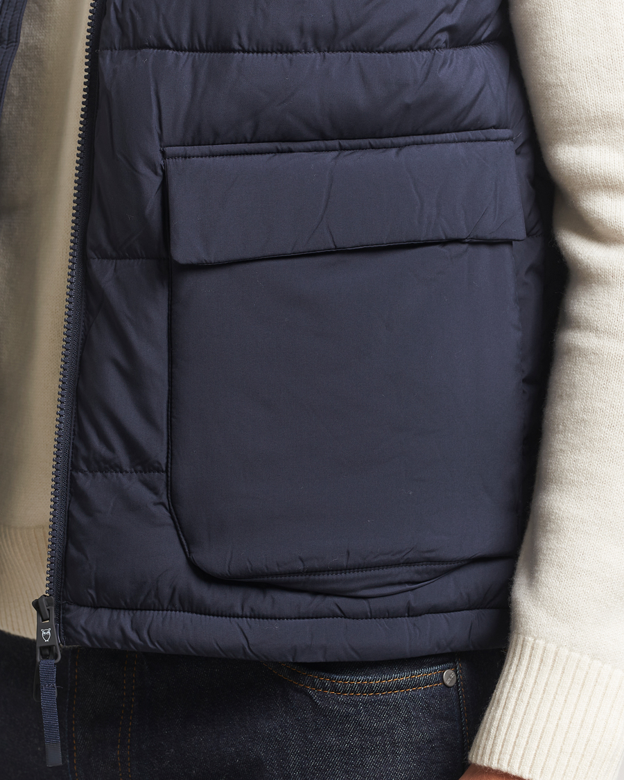 Men | Gilets | KnowledgeCotton Apparel | Puffer Vest Night Sky