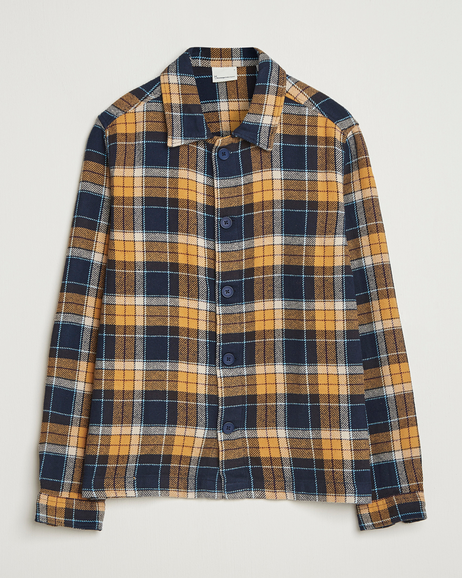 Men | Shirts | KnowledgeCotton Apparel | Big Check Overshirt Multi