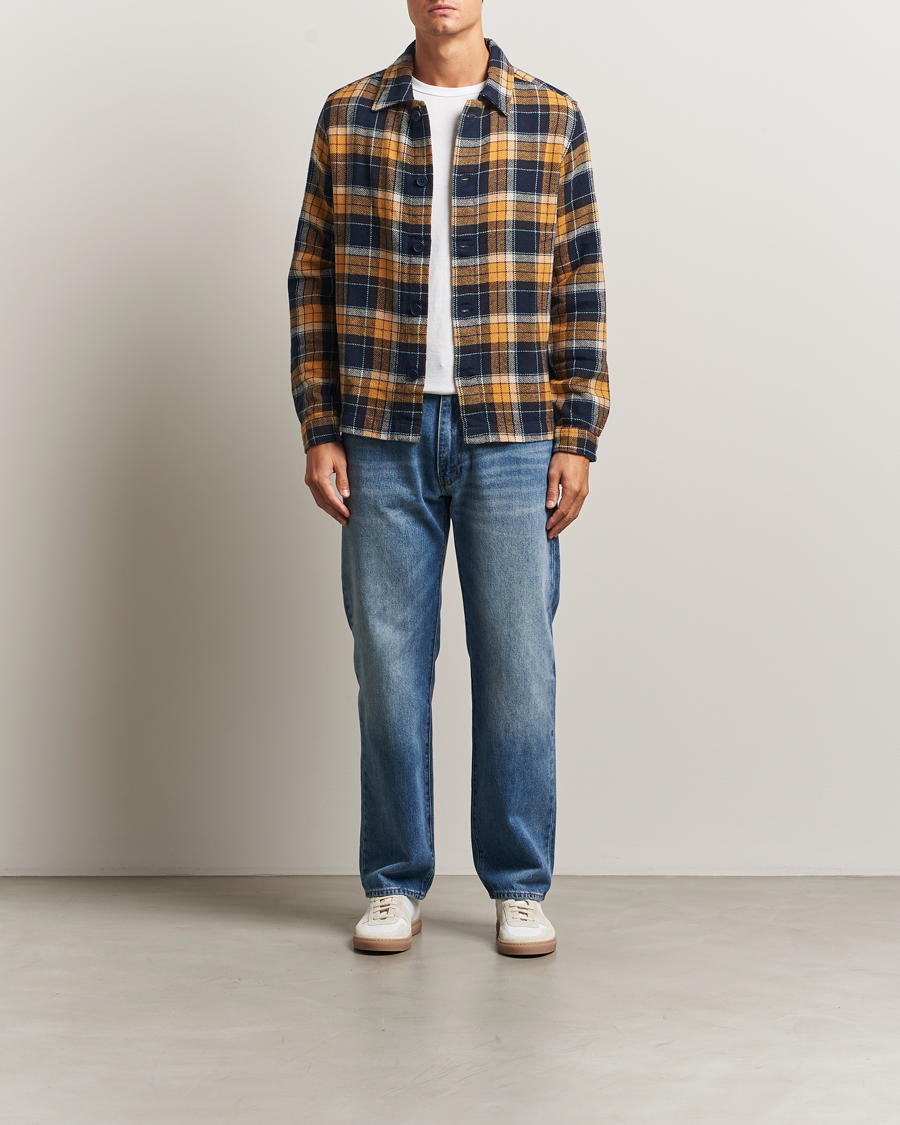 Men | Shirts | KnowledgeCotton Apparel | Big Check Overshirt Multi