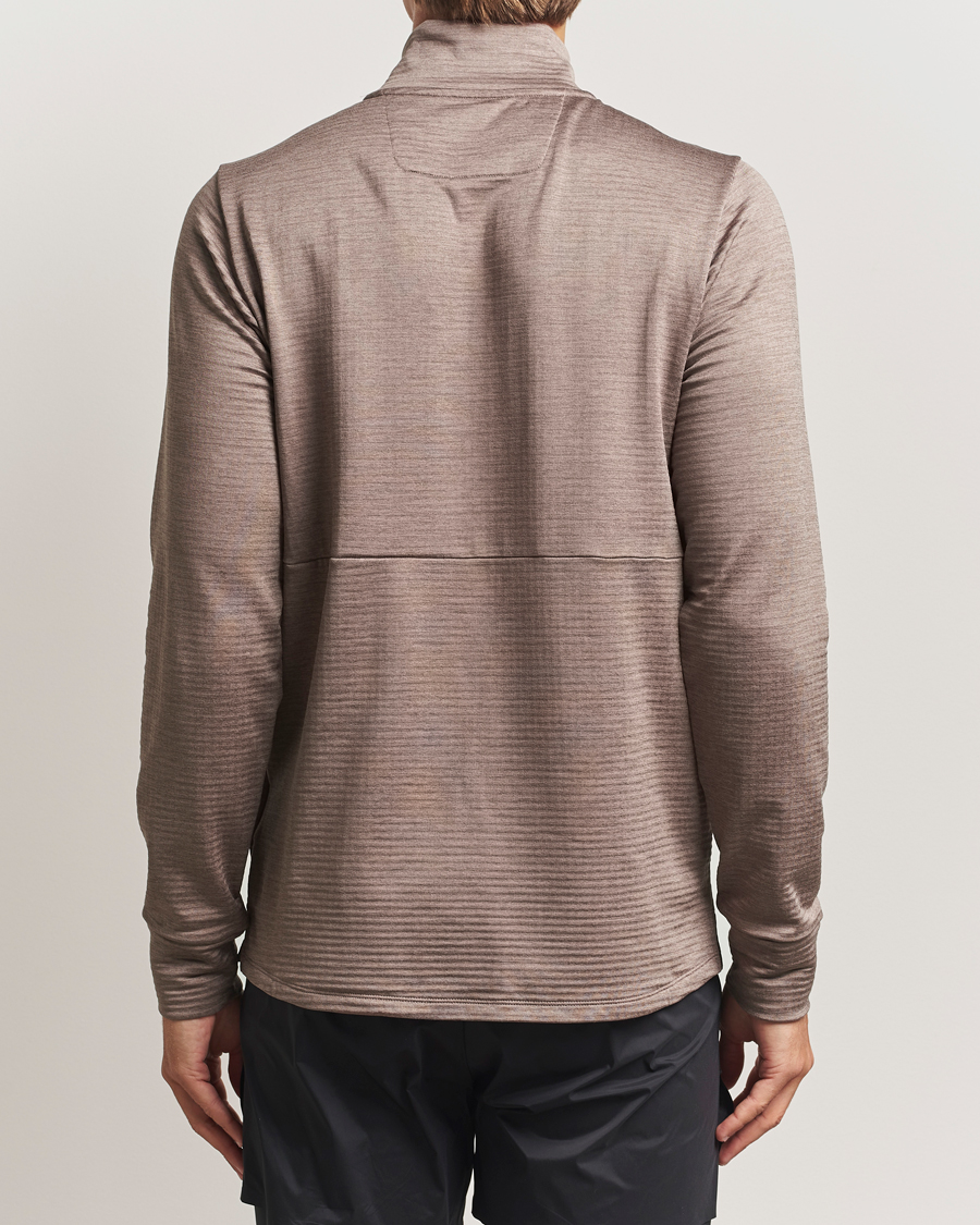 Men | Sweaters & Knitwear | New Balance Running | Heat Grid Half Zip Earth Shadow Heather
