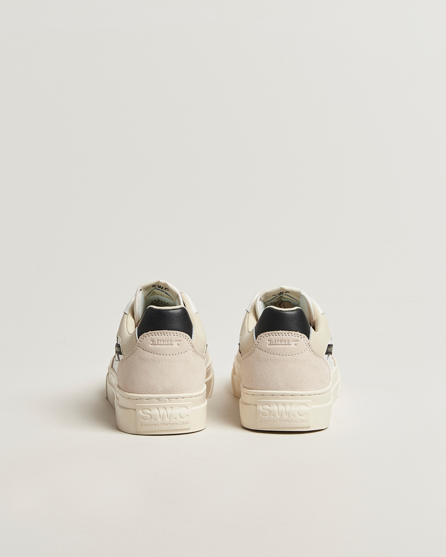 Men | Sneakers | Stepney Workers Club | Pearl S-Strike Leather/Suede Mix Sneaker Spring Black