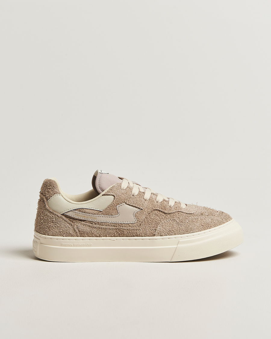 Stepney Workers Club Pearl S-Strike Suede Sneaker Raw Taupe at