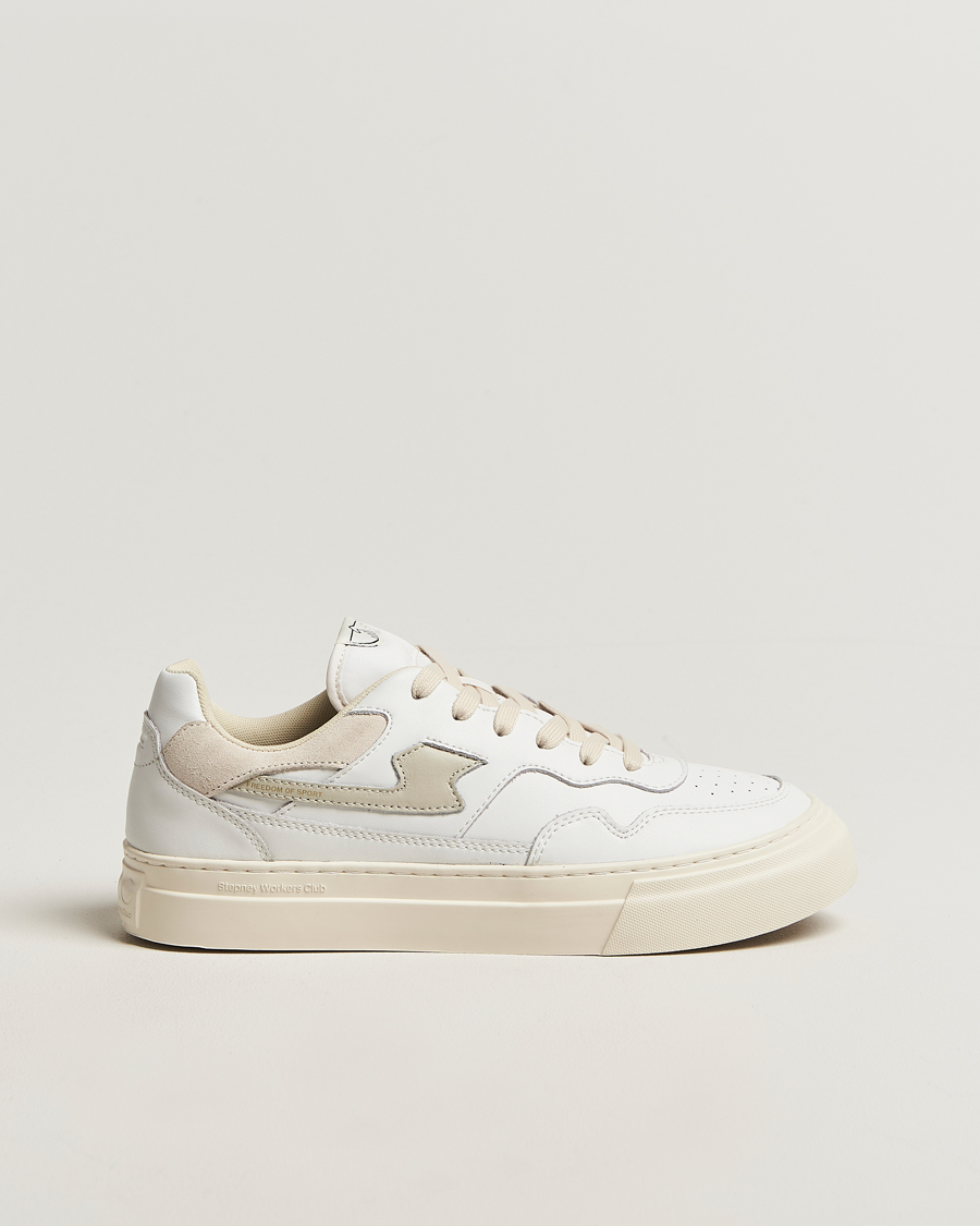 Men | Sneakers | Stepney Workers Club | Pearl S-Strike Leather Sneaker White Putty