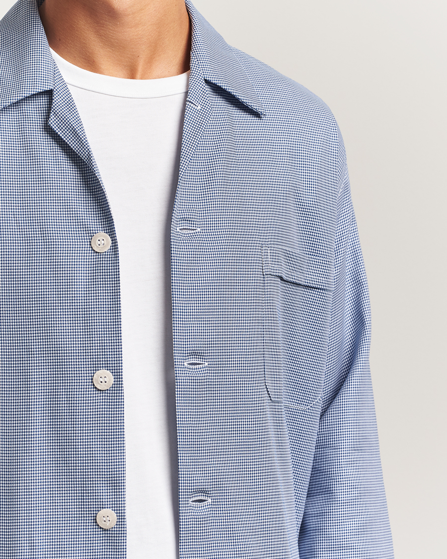 Men | Pyjamas & Robes | Derek Rose | Checked Cotton Pyjama Set Navy