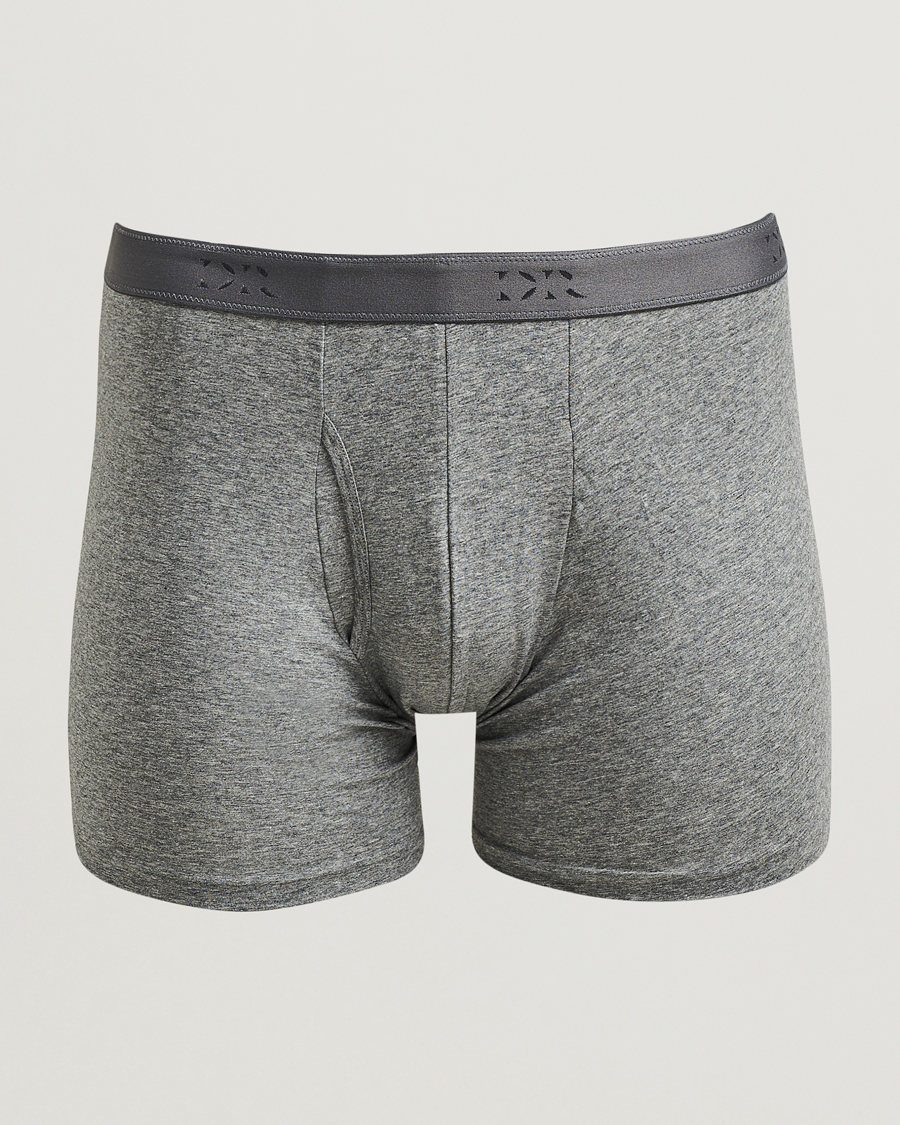 Men | Underwear & Socks | Derek Rose | Pima Cotton Stretch Trunk Charcoal