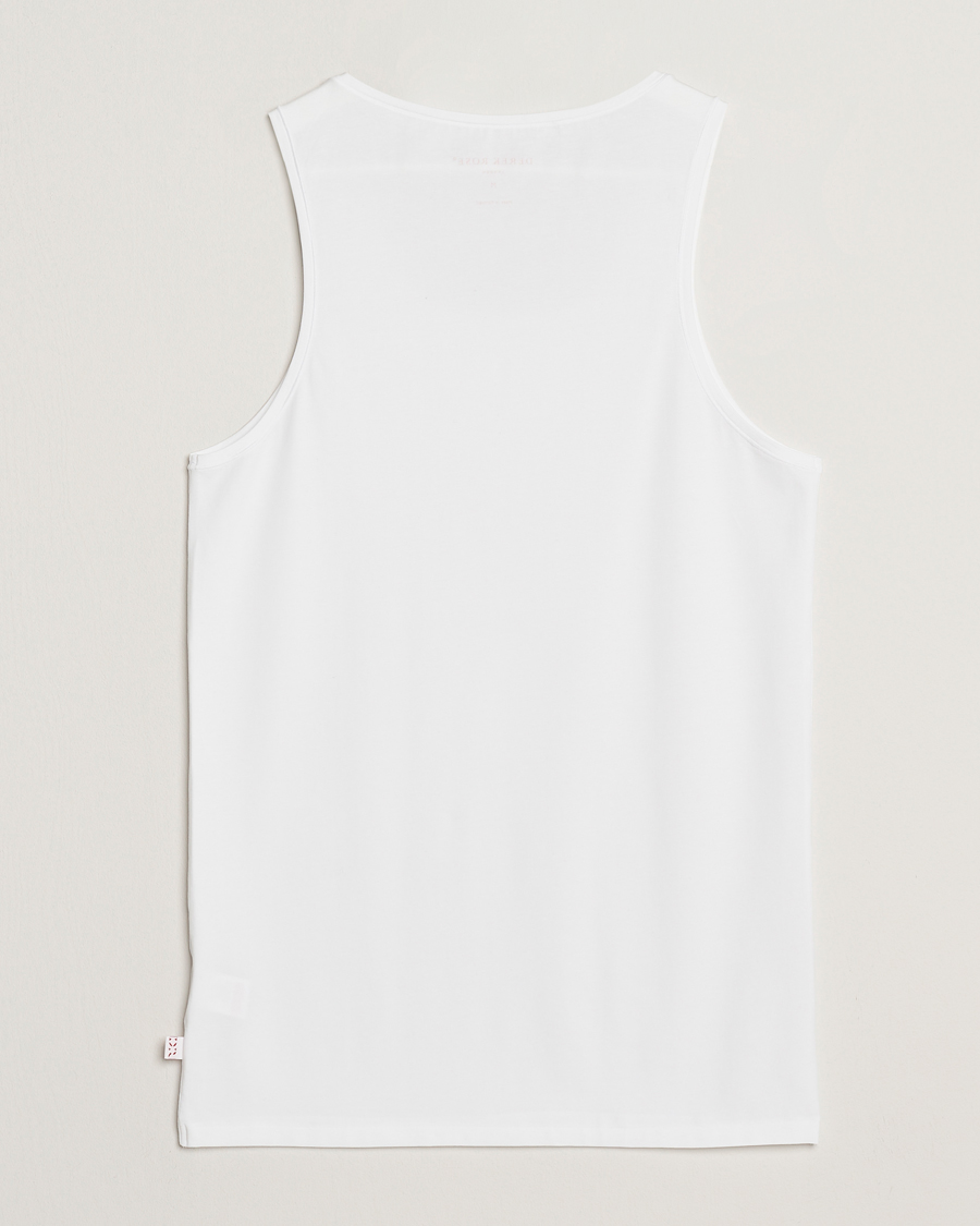 Men | T-Shirts | Derek Rose | Pima Cotton Tank Top White
