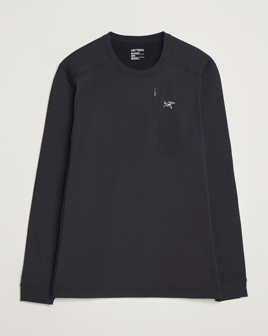Men | Sweaters & Knitwear | Arc'teryx | Rho Baselayer Crew Neck Black