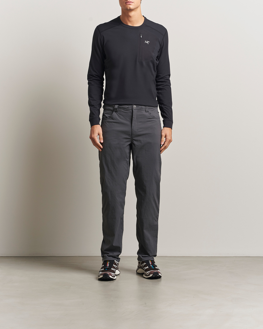 Men | Sweaters & Knitwear | Arc'teryx | Rho Baselayer Crew Neck Black