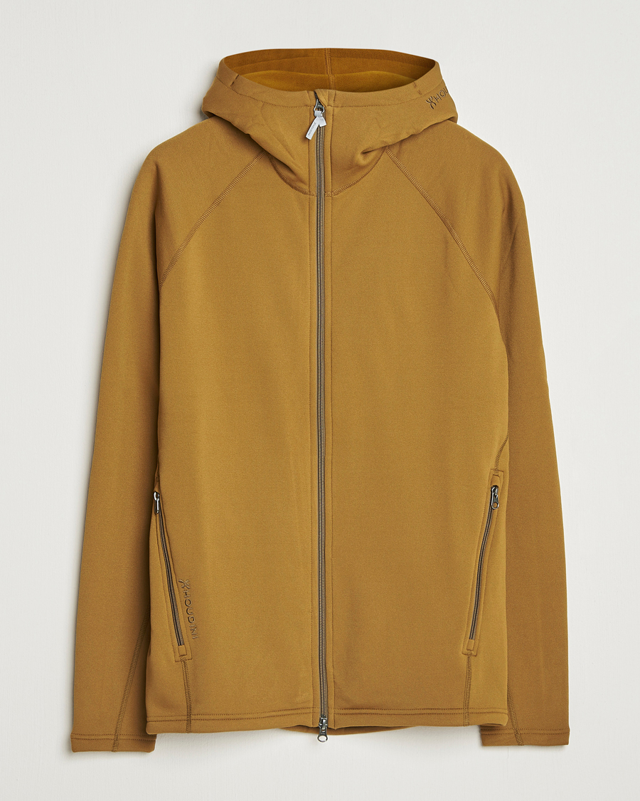 Men | Sweaters & Knitwear | Houdini | Power Up Houdi Greenish Gold