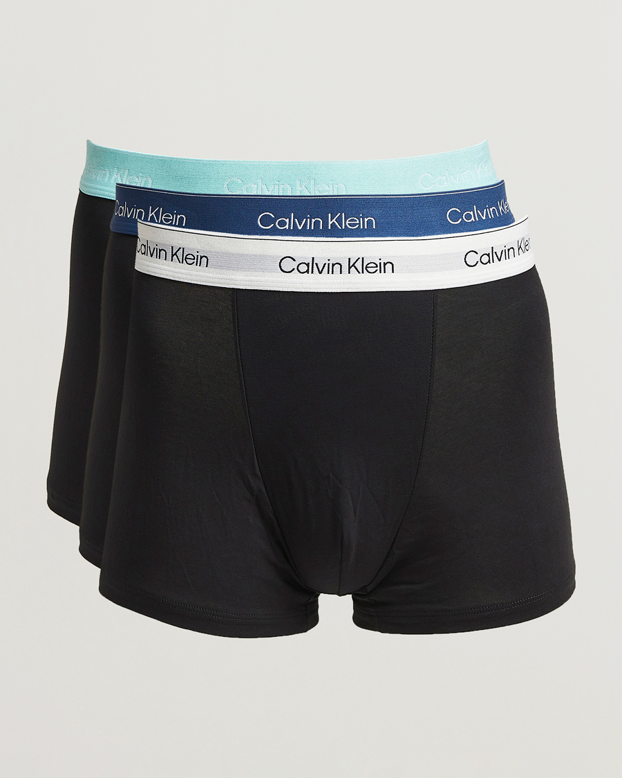 Men | Underwear & Socks | Calvin Klein | 3-Pack Icon Cotton Stretch Relaxed Trunk Black