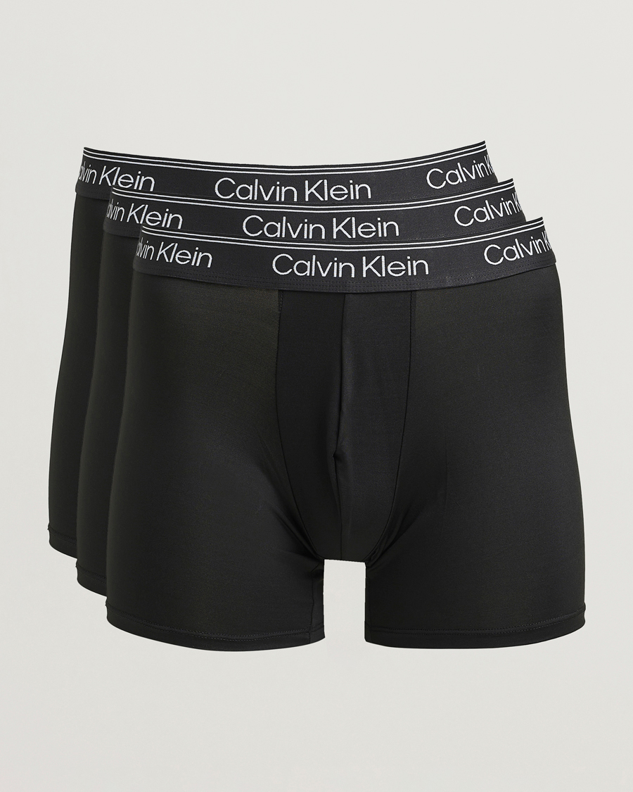 Men | Underwear & Socks | Calvin Klein | 3-Pack Micro Stretch Boxer Brief Black