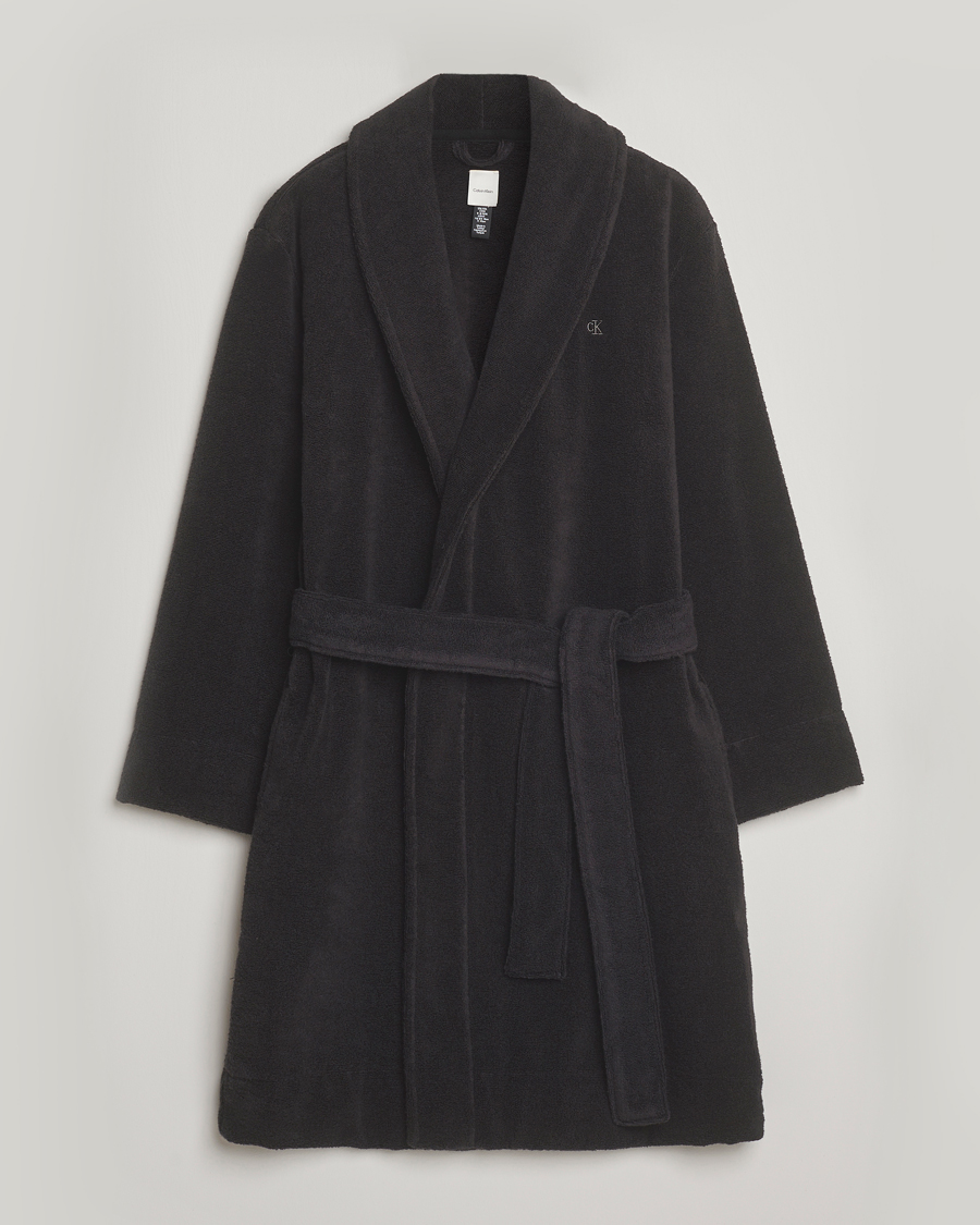 Men | Pyjamas & Robes | Calvin Klein | French Terry Robe Black