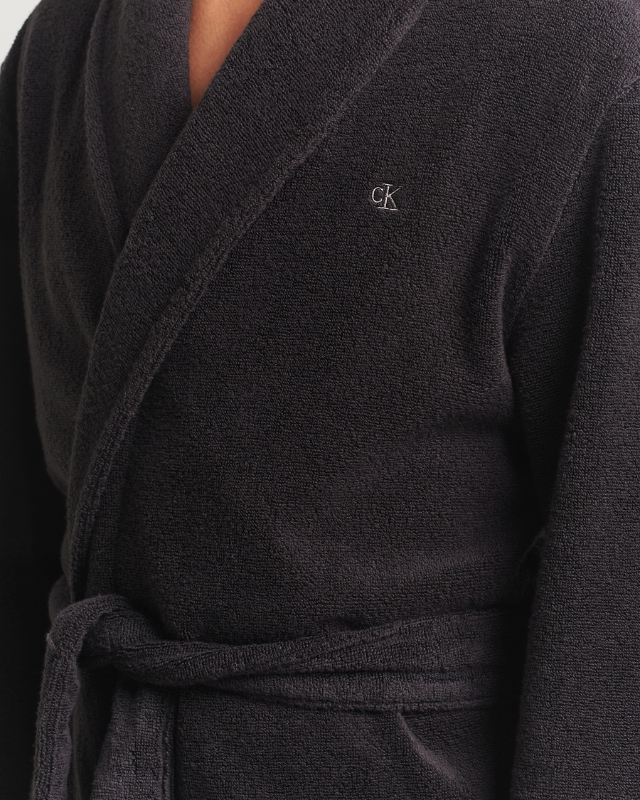 Men | Pyjamas & Robes | Calvin Klein | French Terry Robe Black
