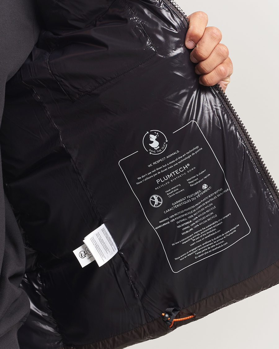 Men | Coats & Jackets | Save The Duck | Edgard Padded Puffer Brown Black