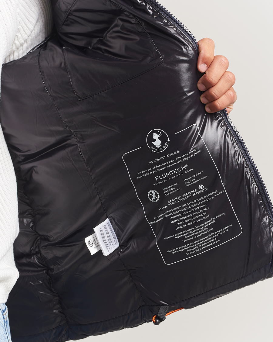 Men | Coats & Jackets | Save The Duck | Edgard Padded Puffer Blue Black