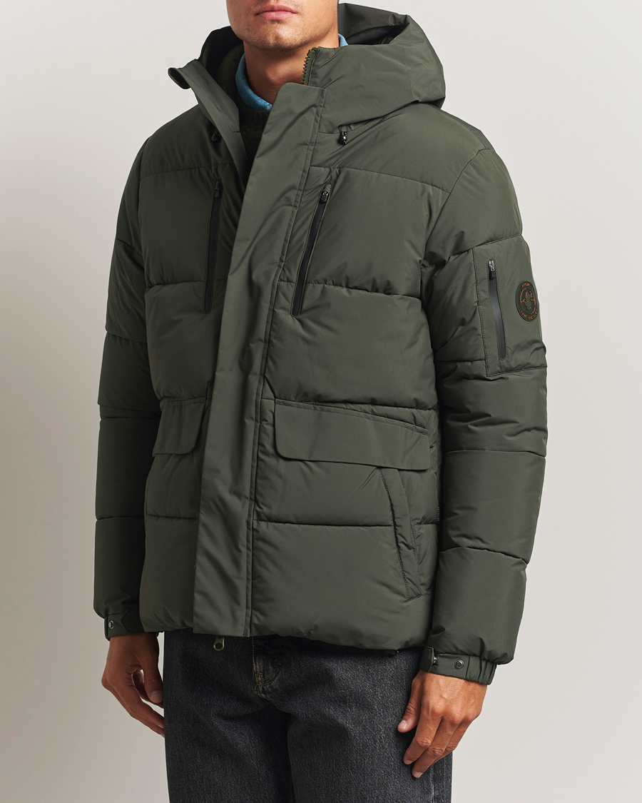 Save The Duck Alter Short Arctic Parka Land Green at CareOfCarl.com