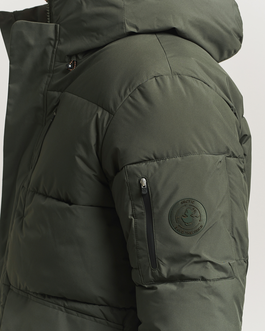 Save The Duck Alter Short Arctic Parka Land Green at CareOfCarl.com
