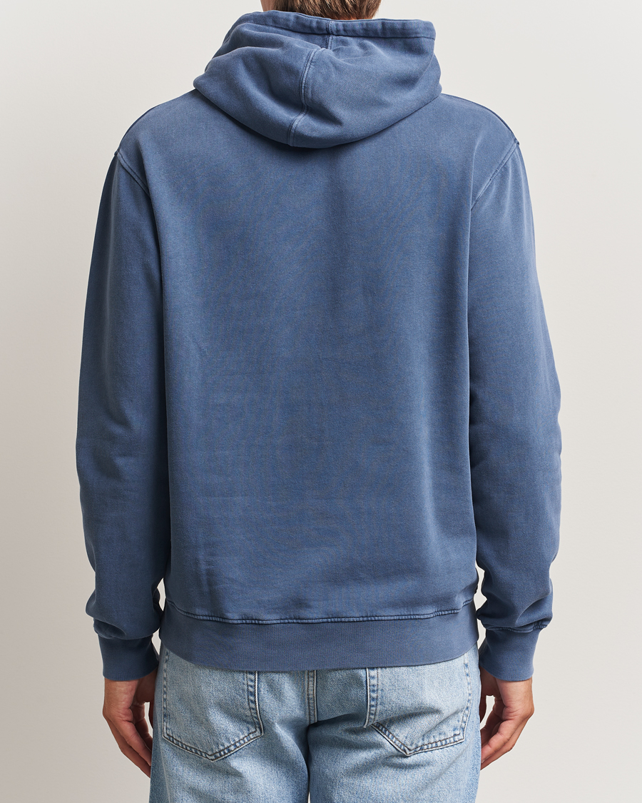 Men | Sweaters & Knitwear | Colorful Standard | Classic Organic Hood Neptune Blue