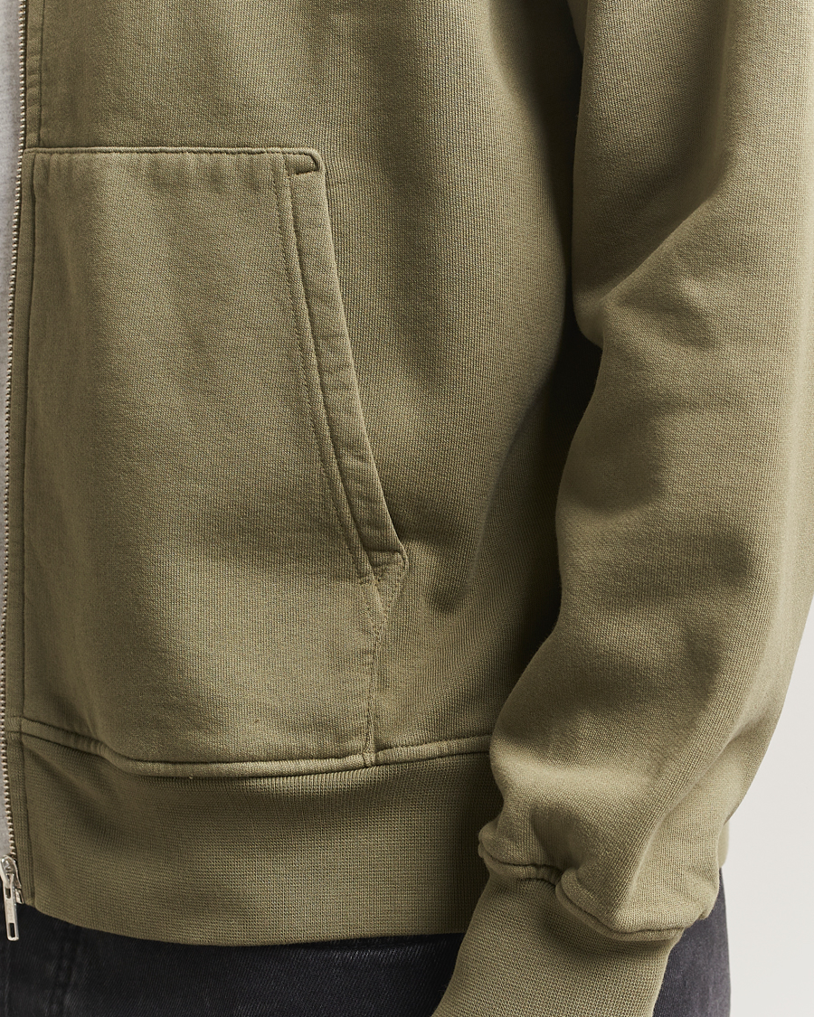 Men | Sweaters & Knitwear | Colorful Standard | Classic Organic Full Zip Hoodie Dusty Olive